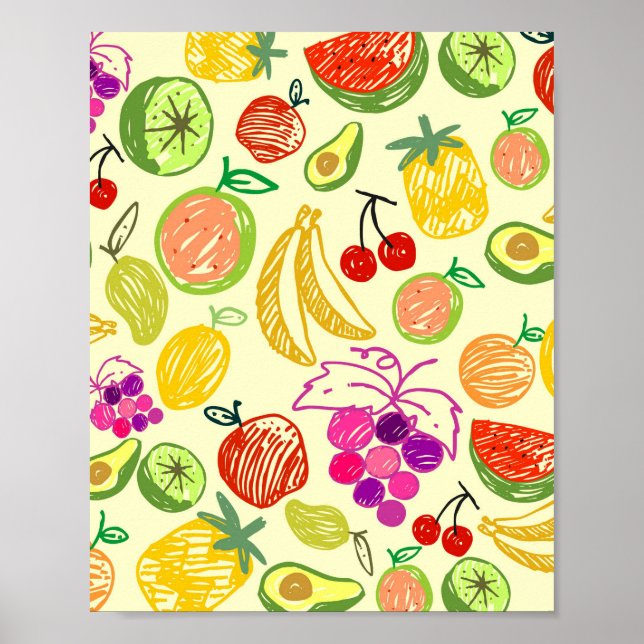 Fruity Pattern Poster (Front)