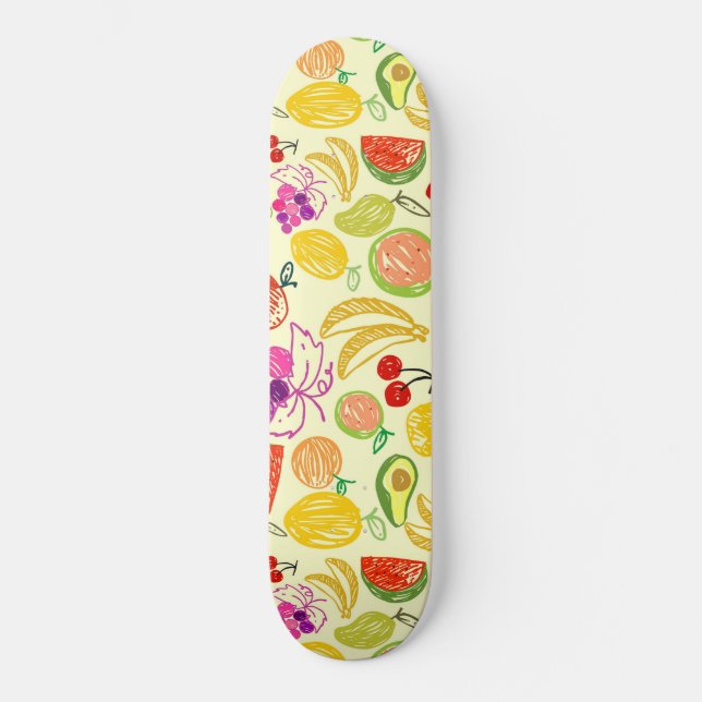 Fruity Pattern Skateboard (Front)