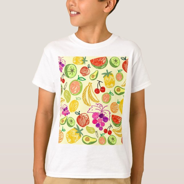 Fruity Pattern T-Shirt (Front)