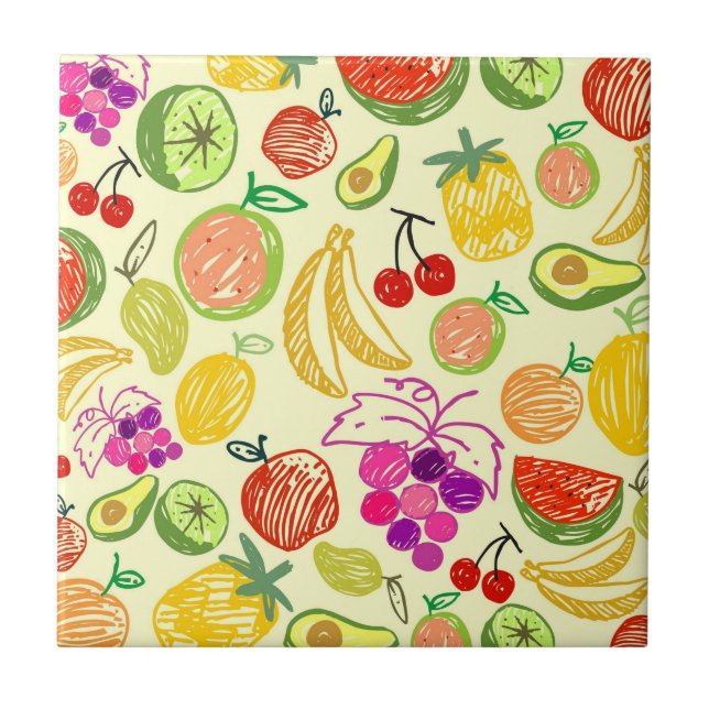 Fruity Pattern Tile (Front)