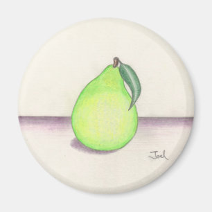 FRUITY PEAR magnet (round)