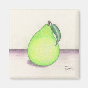 FRUITY PEAR magnet (square)