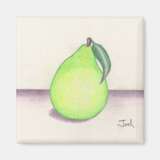 FRUITY PEAR magnet (square) (Front)