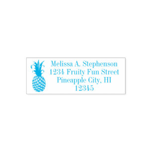 Fruity Pineapple Return Address Stamp