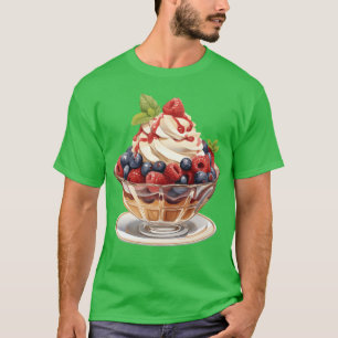 Fruity Raspberries and Blueberries Parfait Sundae T-Shirt
