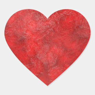 Fruity red strawberry jam heart sticker