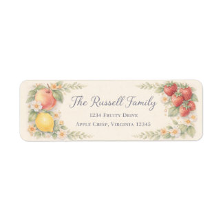 Fruity Return Address Label
