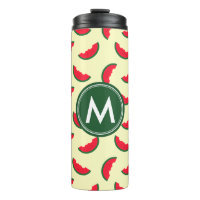 Fruity Summer Red Watermelon Monogram
