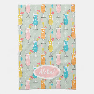 Fruity Tiki Beverages Kitchen Towel