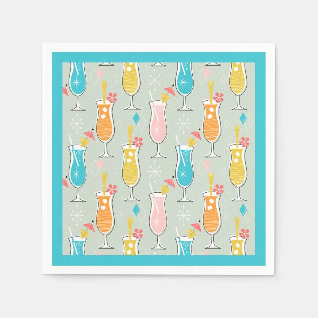 Fruity Tiki Beverages Napkin (Front)