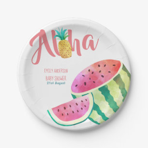 Fruity Tropical Plates Watermelon Pineapple