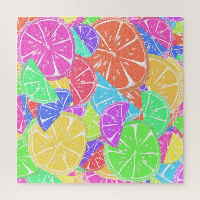 Fruity Tutti Colourful Fruit Slices Jigsaw Puzzle (Vertical)