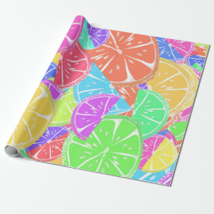 Fruity Tutti Colourful Fruit Slices Wrapping Paper