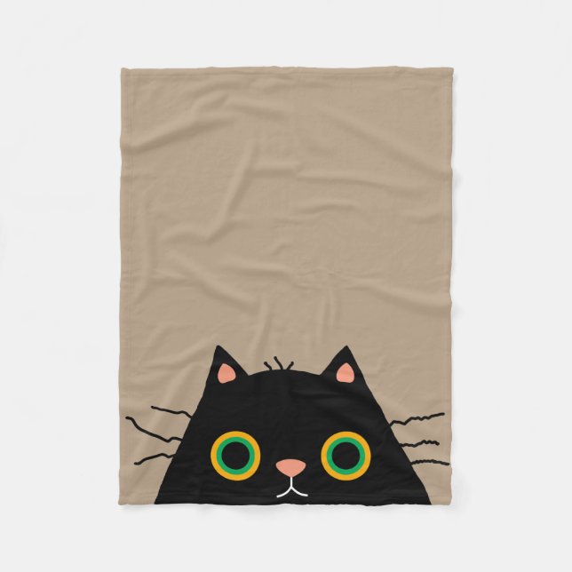 Frumpy Cat Fleece Blanket (Front)
