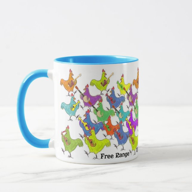 FRUSOP Mug with Colour on Handle and Rim (Left)