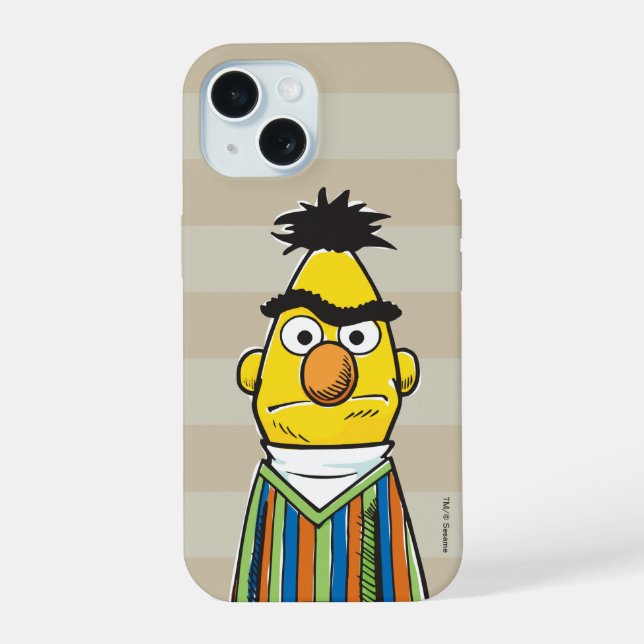 Frustrated Bert iPhone 15 Case (Back)