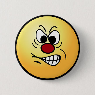 Frustrated Face Grumpey 2 Inch Round Button
