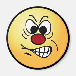 Frustrated Face Grumpey Magnet