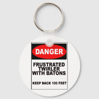 Frustrated Twirler Keychain