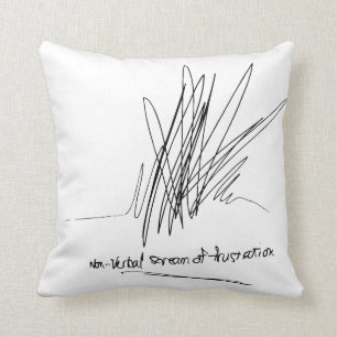 Frustration Throw Pillow! Pillow