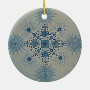 Frustules of Diatoms by Julius Wiesner Ceramic Ornament