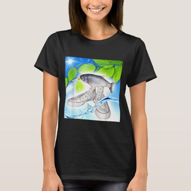 Frutiger aero fish  T-Shirt (Front)