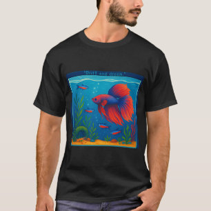 Frutiger Aero Liquid Motion Dolphin Lamp Nostalgia T-Shirt