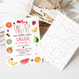 Frutti couleur deux tii 2e Invitation anniversaire