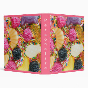Frutti tutti candy candy fruit colourful 1" binder