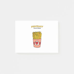 Fry Day I'm in Love Post-it Notes