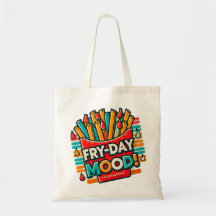 Fry day Mood Sac fourre-tout - Amusant et coloré d