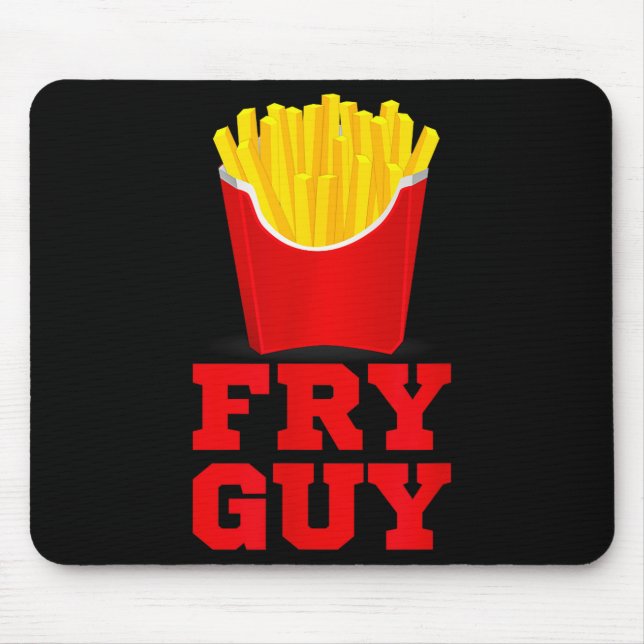 Fry Guy Fast Food Lover Fries Funny Novelty  Mouse Pad (Front)