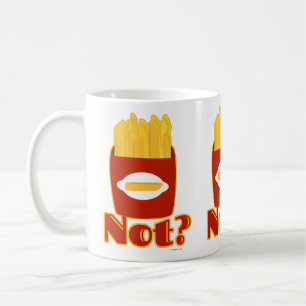 Fry Not Funny Cartoon Fries Humour Design Coffee Mug