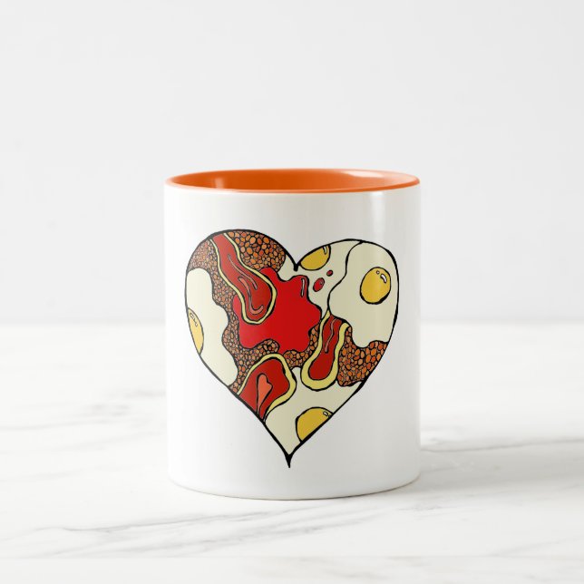 Fry Up Heart Mug (Center)