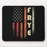 Frye Surname Funny Retro Vintage Birthday American Mouse Pad<br><div class="desc">Frye Surname Funny Retro Vintage Birthday American Flag</div>