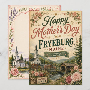 Fryeburg Maine Mother’s Day Greeting Card