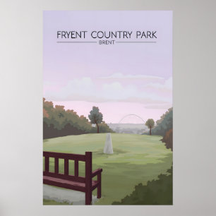 Fryent Country Park Brent London Travel Poster