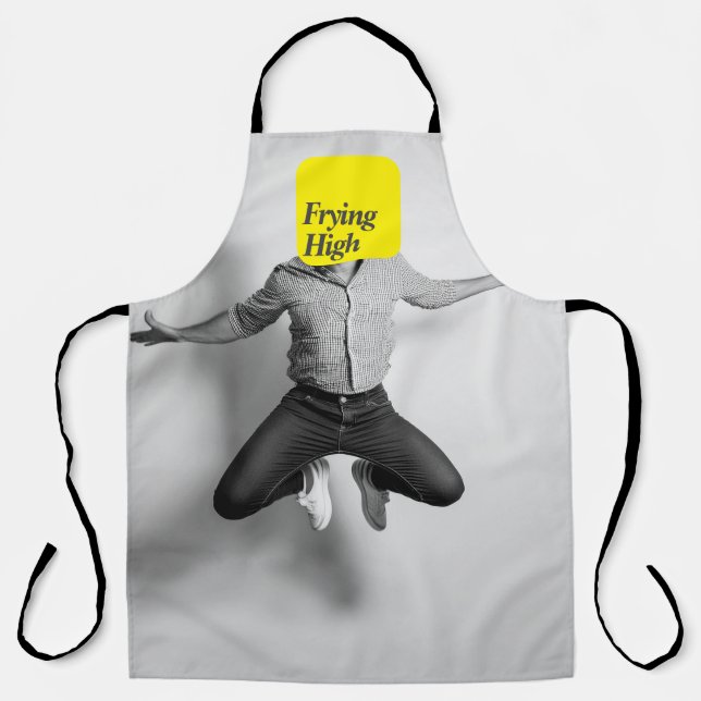 Frying High | Funny  Dad Joke Apron (Front)