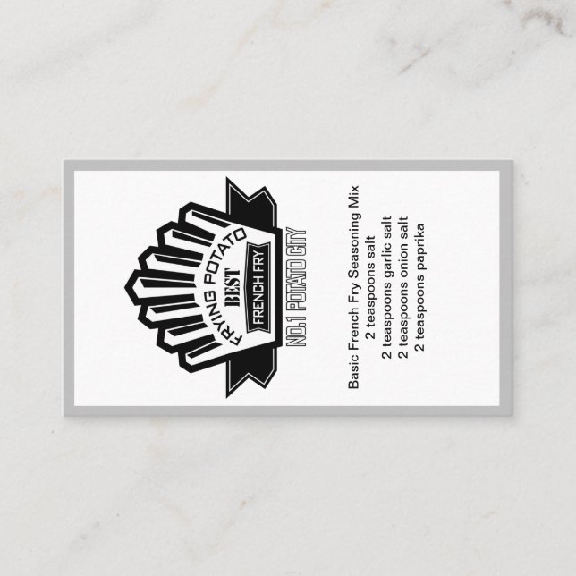 Frying Potato Business Card (Front)