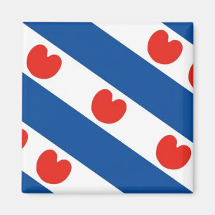 Fryslan, Friesland Frisian Flag Fridge Magnet