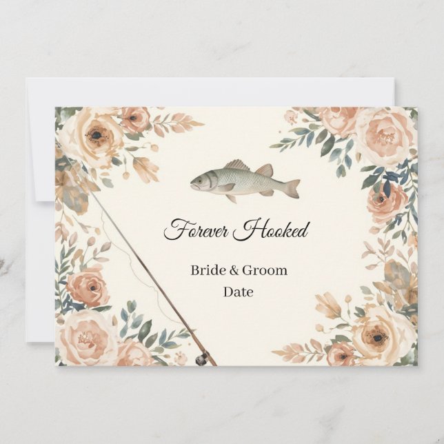 Fshing Wedding save the date Invitation (Front)