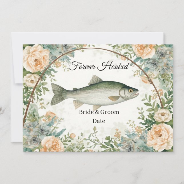 Fshing Wedding save the date Invitation (Front)