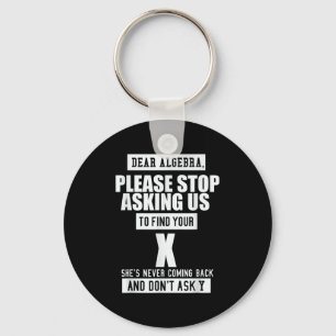 Ft-designs Dear Algebra - Funny Mathematical Sloga Keychain