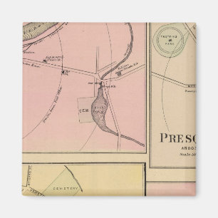 Ft Fairfield, Presque Isle, Caribou Map Magnet