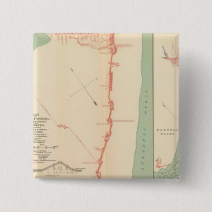 Ft Fisher 2 Inch Square Button