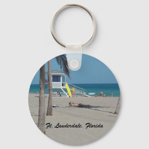 Ft Lauderdale Beach Lifeguard Stand Keychain