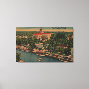 Ft. Lauderdale, FL - View of New River & Court Canvas Print