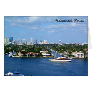 Ft Lauderdale Intracoastal Waterway & Skyline