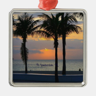 Ft. Lauderdale Sunrise Metal Ornament