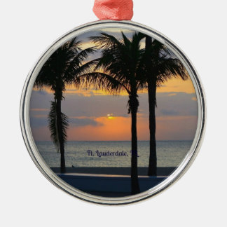 Ft. Lauderdale Sunrise Metal Ornament